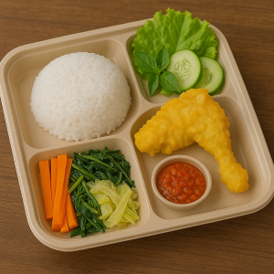 Paket Ikan Goreng Tepung + Sayur Rebus