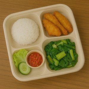 Paket Ikan Goreng Tepung + Tumis Sayur